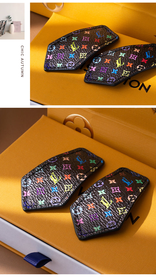 White Three-Color Elderly Flower Hair Clip Side Clip Hairpin Hair Accessory