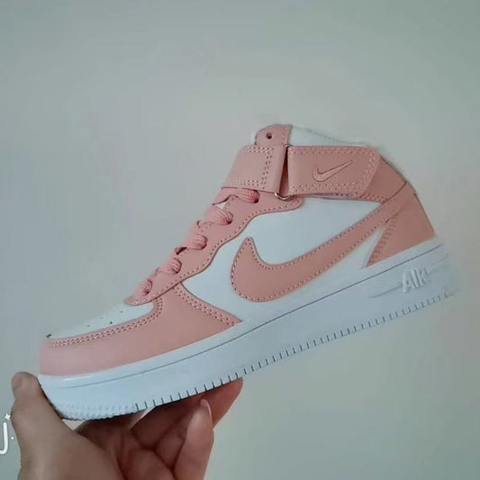 新款空军贝壳头一号运动鞋男童软底板鞋儿童鞋子女宝小白鞋防滑